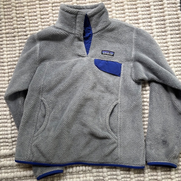 Grey Small Patagonia Fleece Pullover $25 plus shipping - Picture 3 of 5